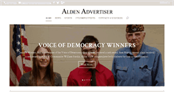 Desktop Screenshot of aldenadvertisernews.com